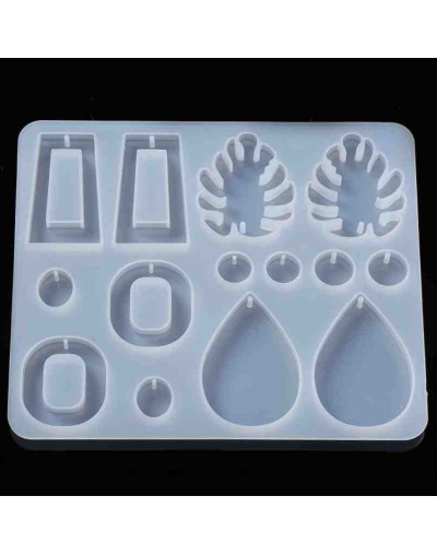 Moldes de silicona. Para resina. 7 formas diferentes. 116x136 milímetros. 1 unidad.