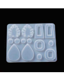 Moldes de silicona. Para resina. 7 formas diferentes. 116x136 milímetros. 1 unidad. Moldes de silicona. Para resina. 7 formas diferentes. 116x136 milímetros. 1 unidad.