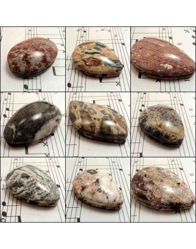 Calcedonia México. Piedra Ranurada. Dije mediano.