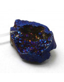 Agata. Electroplateada Druzy. Gota. De 36 a 42 mm. 1,5 mm perforación. 1 unidad Agata. Electroplateada Druzy. Gota. De 36 a 42 mm. 1,5 mm perforación. 1 unidad