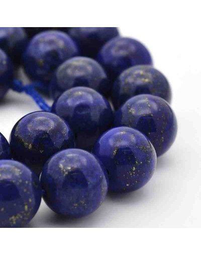 Lapislázuli. 04 milímetros diámetro. 1 mm perforación. 90 unidades hilo (aproximado).