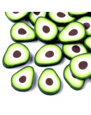 Aguacates. 11x9x1,5 milímetros. Sin perforación. 30 unidades aproximado.