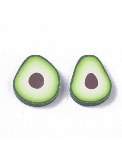 Aguacates. 11x9x1,5 milímetros. Sin perforación. 30 unidades aproximado.