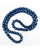 Opaco y brillante. Azul y plateado. 4,5 milímetros. 1 mm perforación. 100 unidades hilo (aproximado)