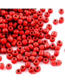 Color Sólido. CRIMSON. 4 milímetros.1,50 mm perforación. 40 gramos. 390 uds. aprox.