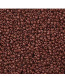 Color Sólido. COCONUT BROWN. 3 milímetros.1 mm perforación. 40 gramos