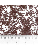 Color Sólido. COCONUT BROWN. 3 milímetros.1 mm perforación. 40 gramos