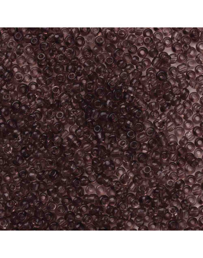 Cristal brillante. PALE VIOLET RED. 4 milímetros. 1,50 mm perforación. 40 gramos. 390 uds. aprox.