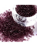 Cristal brillante Color ROSY BROWN cristal 2 milímetros 1 mm perforación 40 gramos