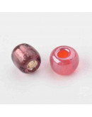 Cristal Línea Plateada. MIXTO. 4 milímetros. 1,50 mm perforación. 40 gramos. 390 uds. aprox.