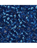 Cristal Línea Plateada. SKY BLUE. 4 mm diámetro. 1.5 mm perforación. 40 gramos. 390 uds aprox