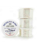 Designs Wire. Plateado. Tipo Redondo. Calibre 20 (0,81mm).Temple suave. 8 yardas.