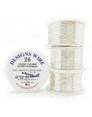 Designs Wire. Plateado. Tipo Redondo. Calibre 26 (0,40 mm).Temple suave. 30 yardas.