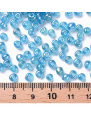 Cristal Lustrado. CYAN. 4 mm diámetro. 1.5 mm perforación. 40 gramos. 390 uds aprox
