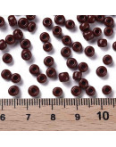 Color Sólido. COCONUT BROWN. 4 milímetros.1,50 mm perforación. 40 gramos. 390 uds. aprox.