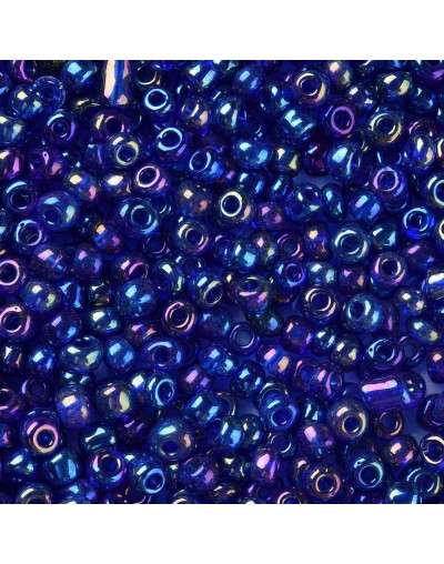 Cristal Arcoiris. BLUE. 4 milímetros.1,50 mm perforación. 40 gramos. 390 uds. aprox.