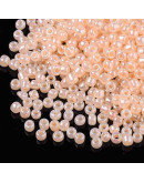 Color Sólido Ceylon. BISQUE. 4 milímetros.1,50 mm perforación. 40 gramos. 390 uds. aprox.