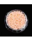 Color Sólido Ceylon. BISQUE. 4 milímetros.1,50 mm perforación. 40 gramos. 390 uds. aprox.