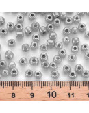 Color Sólido Ceylon. DARK GRAY. 4 milímetros.1,50 mm perforación. 40 gramos. 390 uds. aprox.