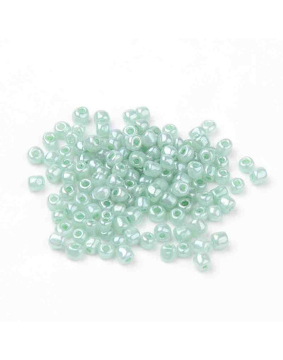 Color Sólido Ceylon. AQUA. 4 milímetros.1,50 mm perforación. 40 gramos. 390 uds. aprox.