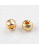 Color Sólido Metalizado. GOLD. 4 milímetros.1,50 mm perforación. 40 gramos. 390 uds. aprox.