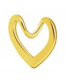 Corazón. Acero inoxidable.Color Dorado. 15x17 milímetros. 1 unidad Corazón. Acero inoxidable.Color Dorado. 15x17 milímetros. 1 unidad