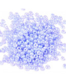 Color Sólido Ceylon. LILAC. 3 milímetros. 1 mm perforación 40 gramos