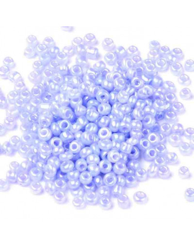 Color Sólido Ceylon. LILAC. 3 milímetros. 1 mm perforación 40 gramos