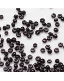 Color Sólido. Grado A. BLACK. 3 milímetros. 1 mm perforación. 40 gramos. 1300 uds. aprox