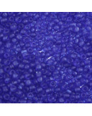 Color Sólido Frosted. BLUE. 4 milímetros.1,50 mm perforación. 40 gramos. 390 uds. aprox.