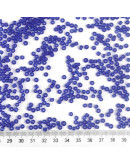 Color Sólido Frosted. BLUE. 4 milímetros.1,50 mm perforación. 40 gramos. 390 uds. aprox.