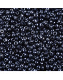 Color Sólido Metalizado. BLACK. 4 milímetros.1,50 mm perforación. 40 gramos. 390 uds. aprox.