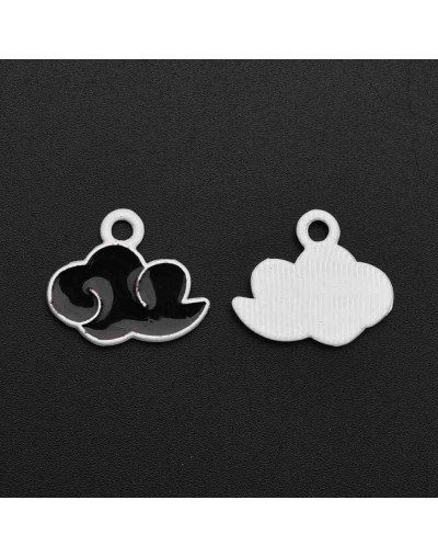 Nube. Aleación de cobre y esmalte. 12x11 milímetros. 4 mm perforación. 4 unidades