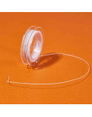 Tiger Tail. Hilo de nylon recubierto de acero. WHITE SMOKE. 0.38 mm grosor. 10 metros. 1 carrete