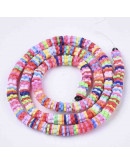 Discos Flores. Arcoiris. 5 mm diámetro. 1 mm grosor. 1 mm perforación. 380~400 uds hilo.