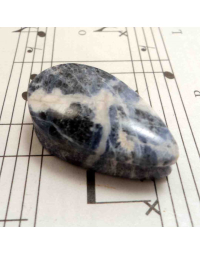 Sodalita México. Piedra Ranurada. Dije grande.