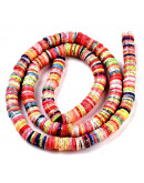 Discos. Color mixto. Brillantina. 6 mm diámetro. 1 mm grosor. 1 mm perforación. 380~400 uds hilo.