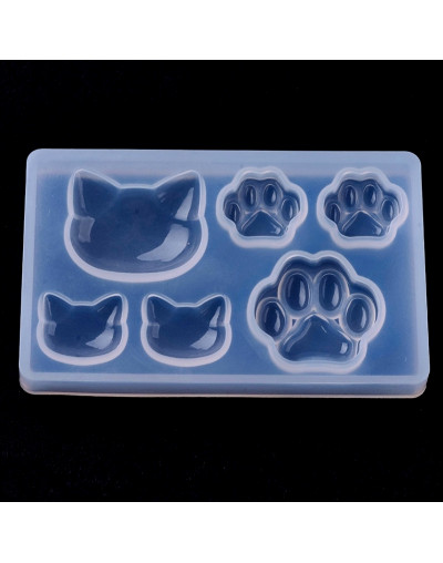 Moldes de silicona. Para resina. Gatos. 75x50 milímetros. 1 unidad.
