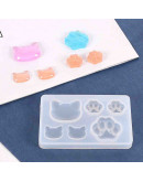 Moldes de silicona. Para resina. Gatos. 75x50 milímetros. 1 unidad. Moldes de silicona. Para resina. Gatos. 75x50 milímetros. 1 unidad.