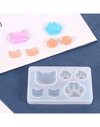 Moldes de silicona. Para resina. Gatos. 75x50 milímetros. 1 unidad.