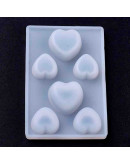 Moldes de silicona. Para resina. Corazones. 75x50 milímetros. 1 unidad. Moldes de silicona. Para resina. Corazones. 75x50 milímetros. 1 unidad.