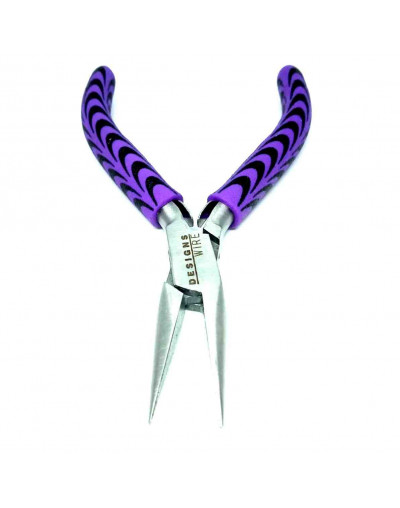 Pinza media caña. Designs Wire. Acero inoxidable. 130 mm largo. 30 milímetros punta. 1 unidad.