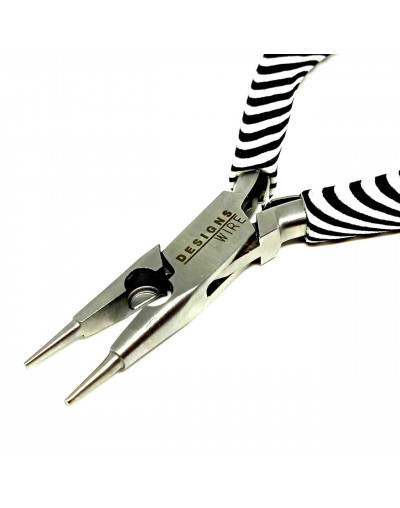 Pinza 3 en 1: redonda, plana y corte. Designs Wire. Acero inoxidable. 135 milímetros. 1 unidad.