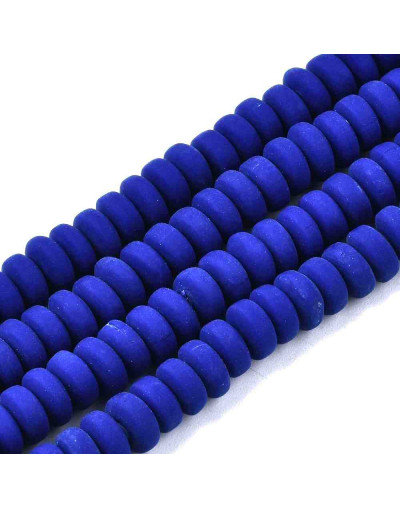 Discos. Color azul. 6 mm diámetro. 3 mm grosor. 1,5 mm perforación. 113~116 uds hilo.