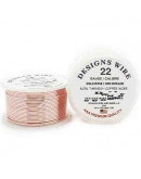 Designs Wire. Gold Rose. Tipo Redondo. Calibre 22 (0,64 mm). Temple suave. 10 yardas.