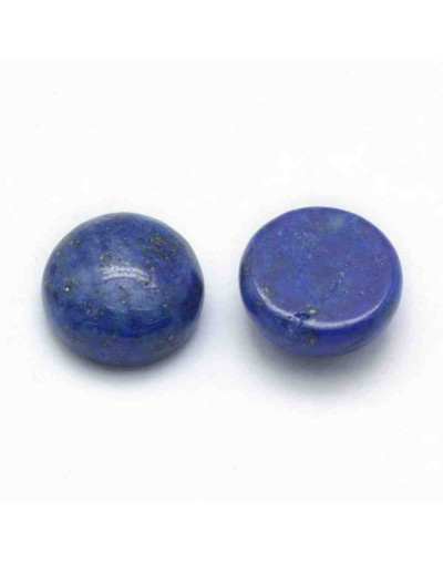 Lapislazuli. Moneda. 10x4 milímetros. Sin perforación. 1 unidad.