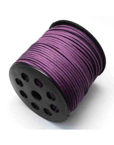 Gamuza. PURPLE. 2,7 milímetros ancho. 1,4 milímetros grosor. 5 metros.