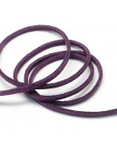 Gamuza. PURPLE. 2,7 milímetros ancho. 1,4 milímetros grosor. 5 metros.