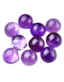 Amatista. Grado A. Moneda. 10x4 milímetros. Sin perforación. 1 unidad.