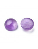 Amatista. Grado A. Moneda. 10x4 milímetros. Sin perforación. 1 unidad.